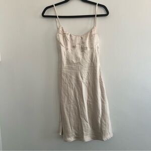 Princess Polly US 6 Janelle Mini Dress Champagne AU 10 NWT